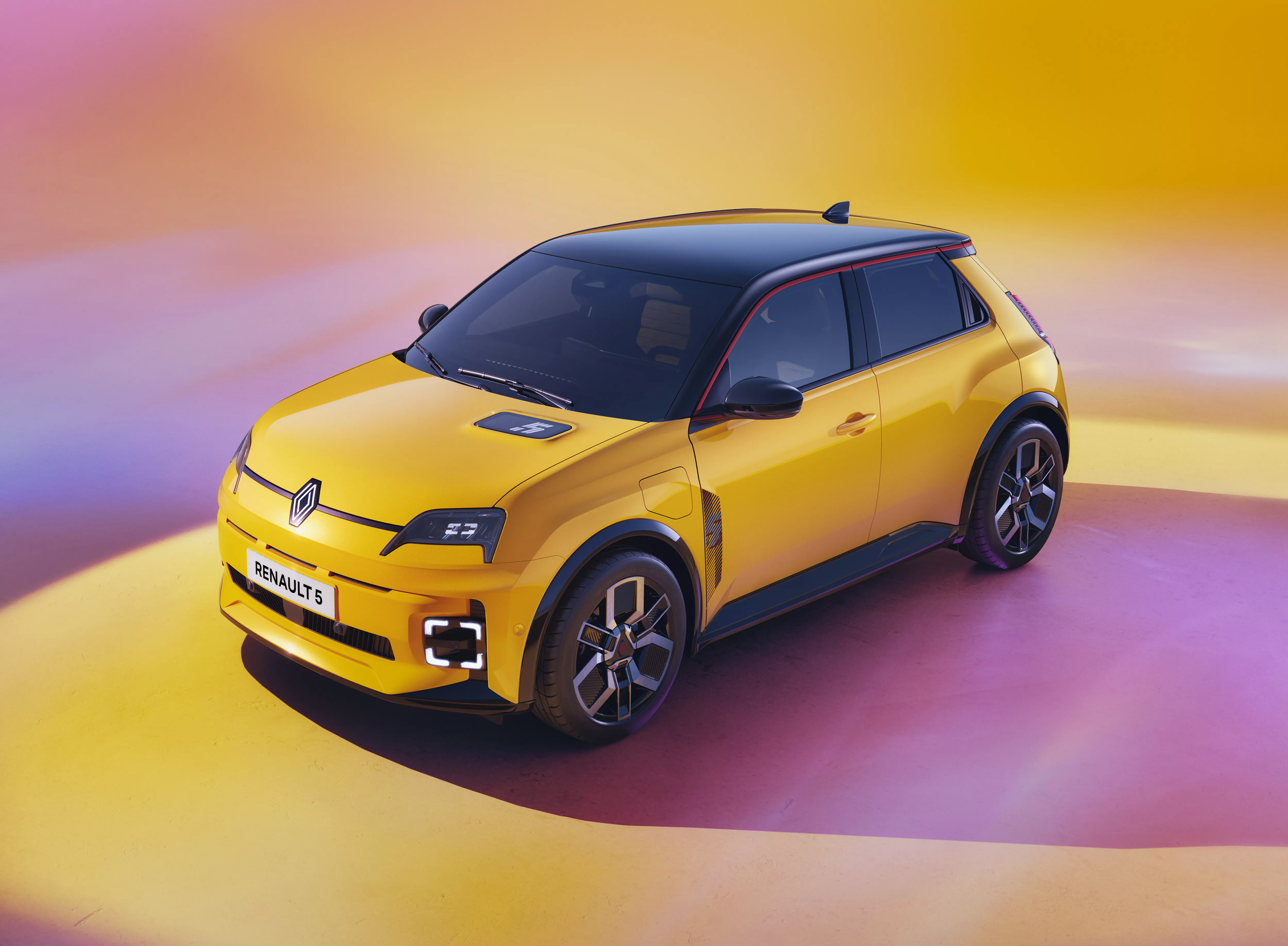 Image de présentation de la nouvelle Renault 5 E-Tech 100% électrique (2024)