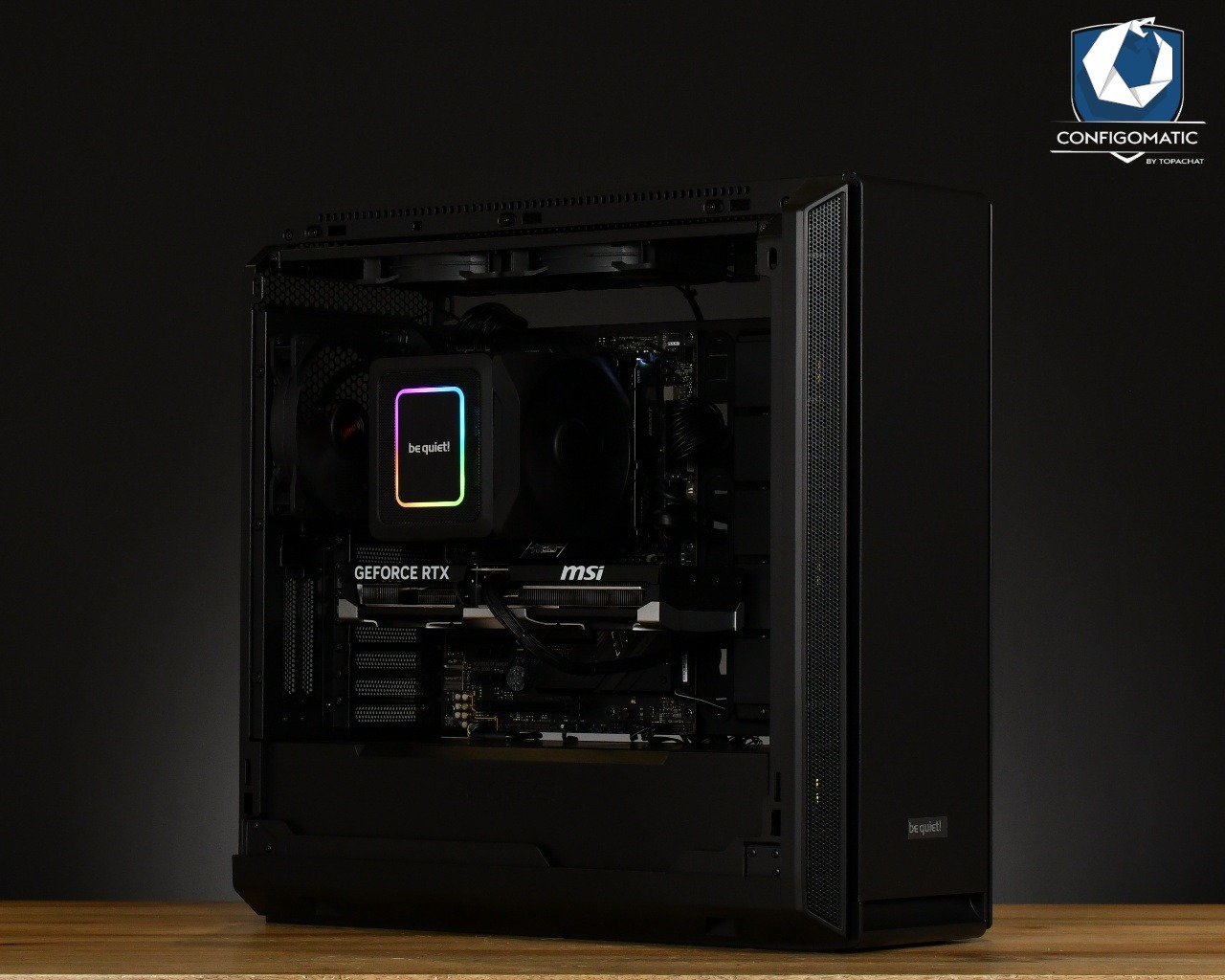 Aperçu du montage finalisé par l'équipe TopAchat de mon nouvel ordinateur